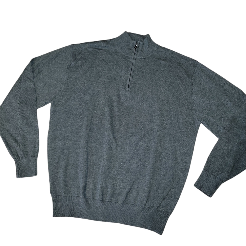 F/X Fusion 1/4 Zip Mock Neck Sweater sz L